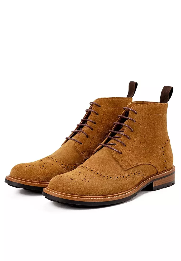 Bittter Cow Leather Brogue Boot G03-15