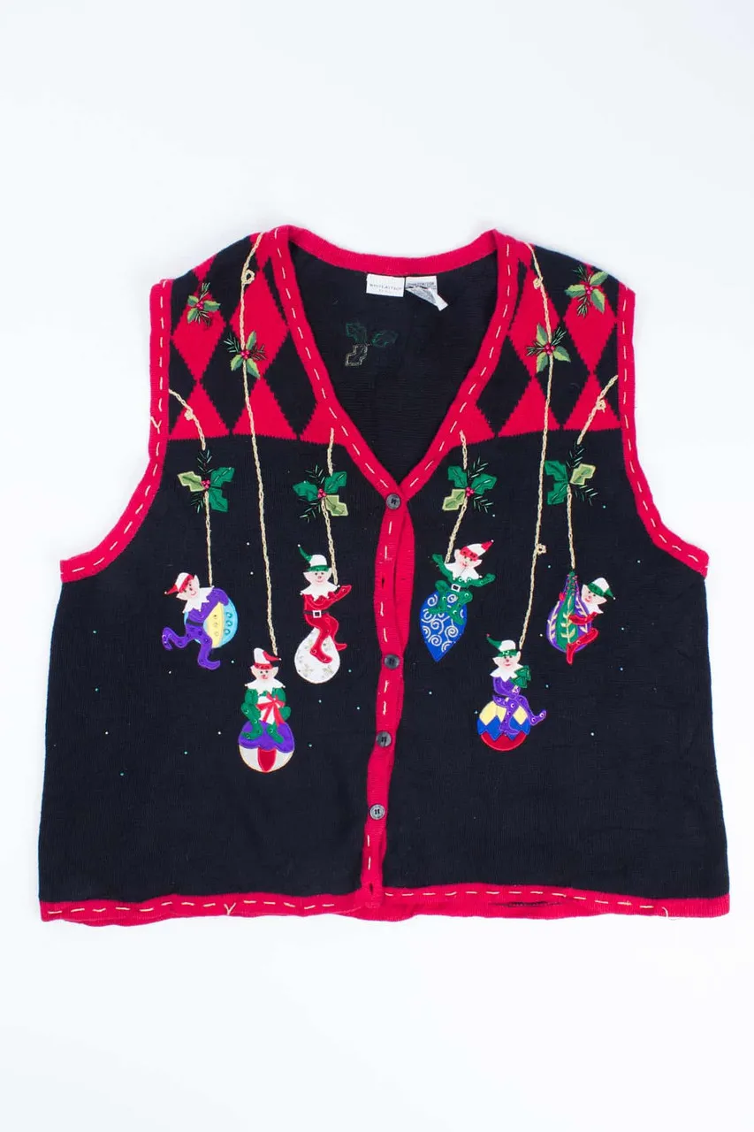 Black Ugly Christmas Vest 54728