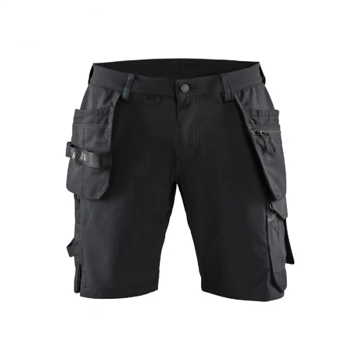 Blaklader Workwear 1520 Craftsman 4-Way Stretch Work Shorts (Black/Dark Grey)