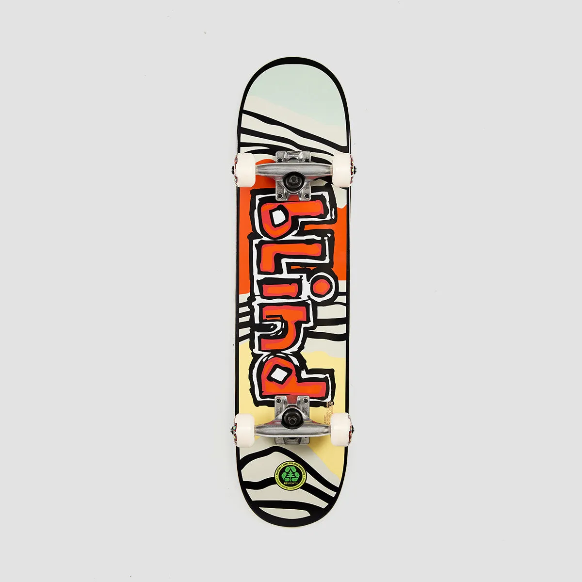 Blind Og Tiger Stripe FP Mini Skateboard Red/Orange - 7