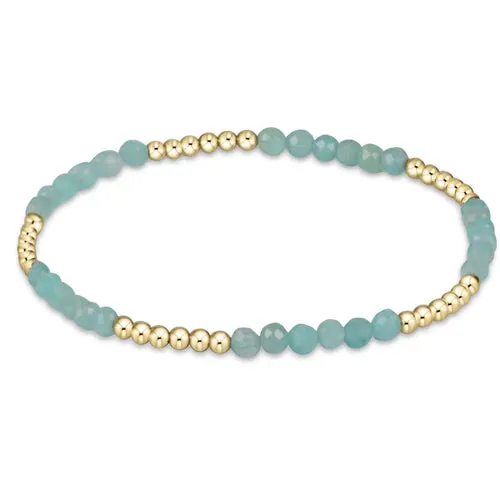 Blissful Pattern 2.5mm Bead Bracelet -amazonite