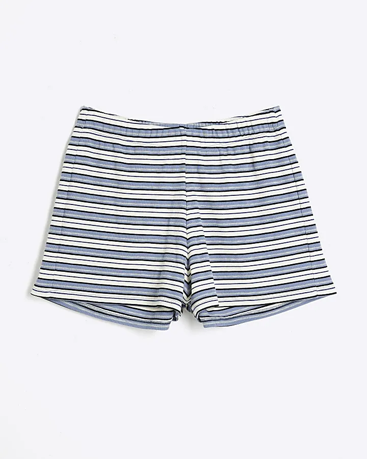 Blue Stripe Shorts