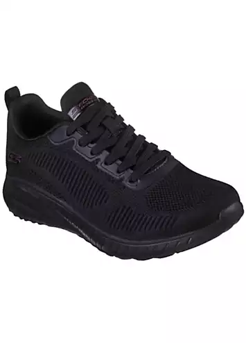 BOBS Squad Chaos Solid Engineered Lace Up Trainers by Skechers | Look Again