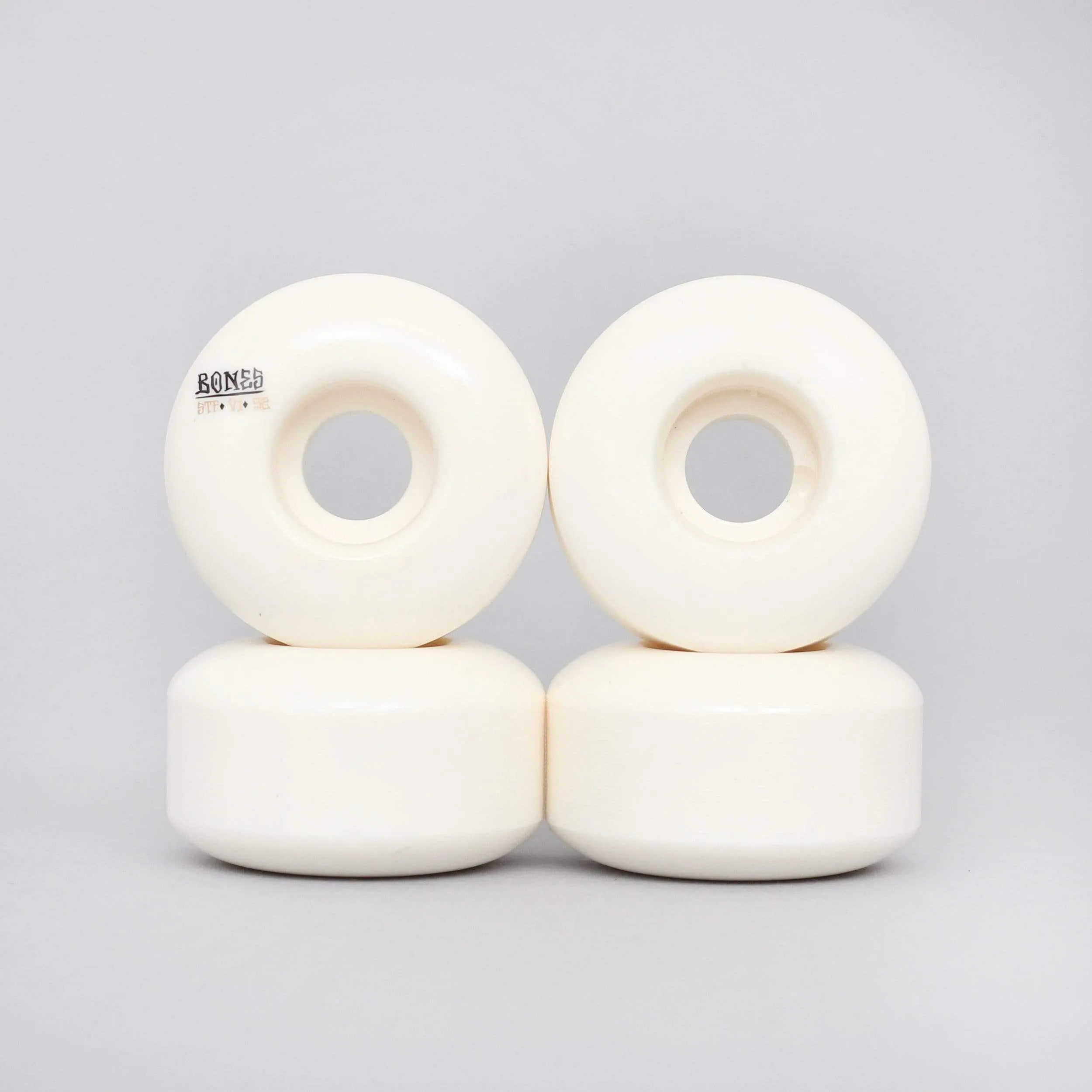 Bones 52mm STF Blanks V1 Skateboard Wheels White