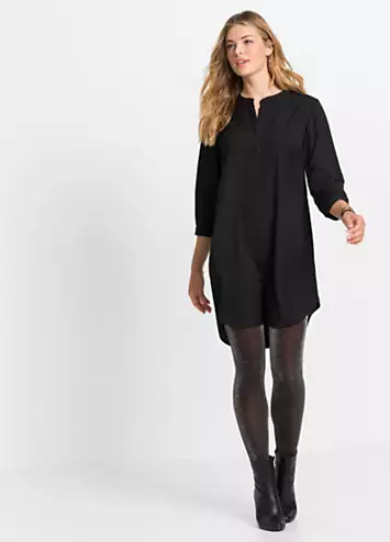 bonprix Collarless Tunic Dress | Grattan