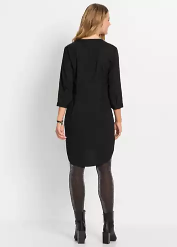 bonprix Collarless Tunic Dress | Grattan