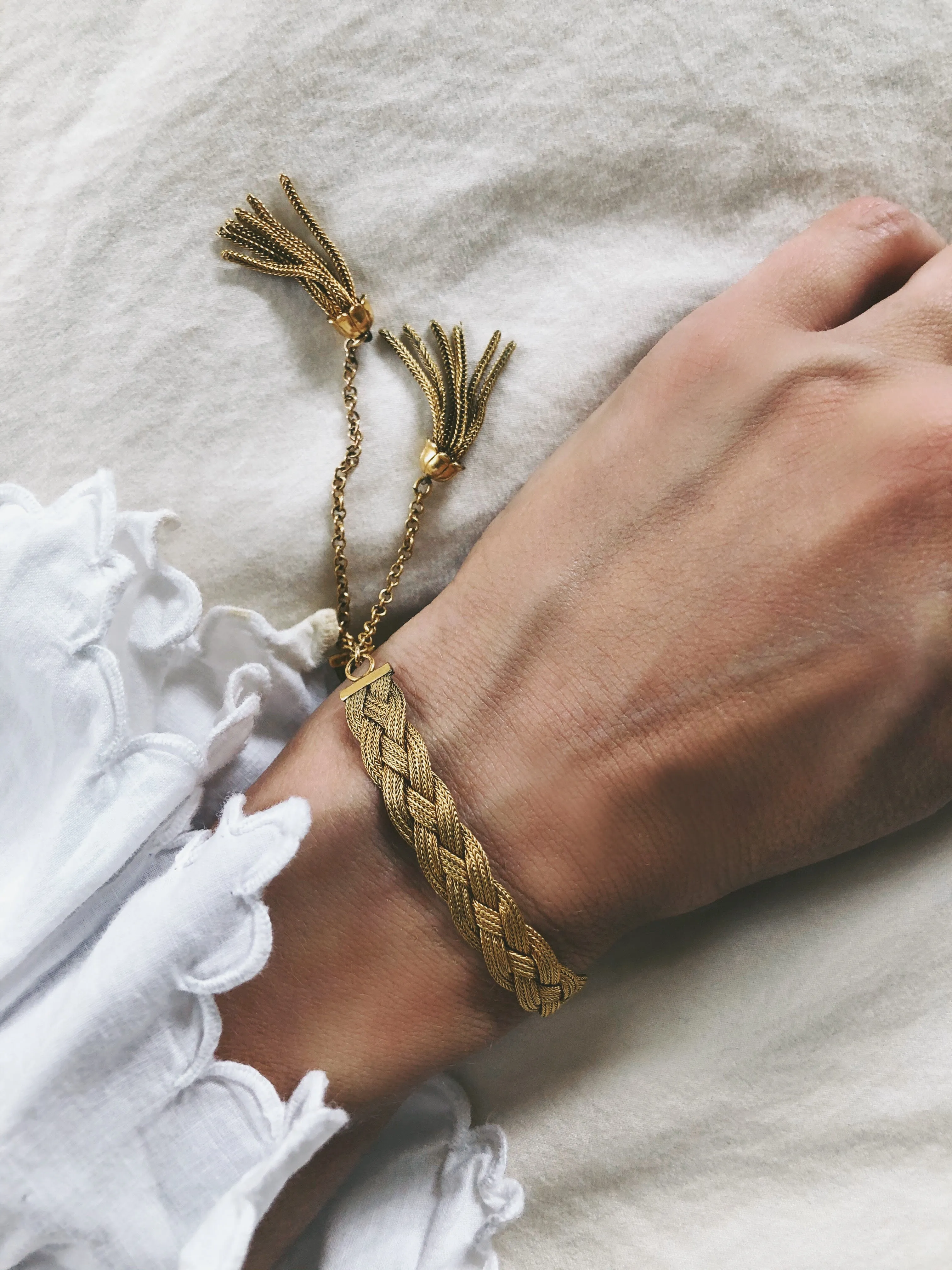 Braided Tassel Bracelet