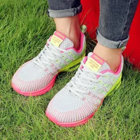 Breathable Comfortable Lightweight Athletic Mesh Couple Running Shoe