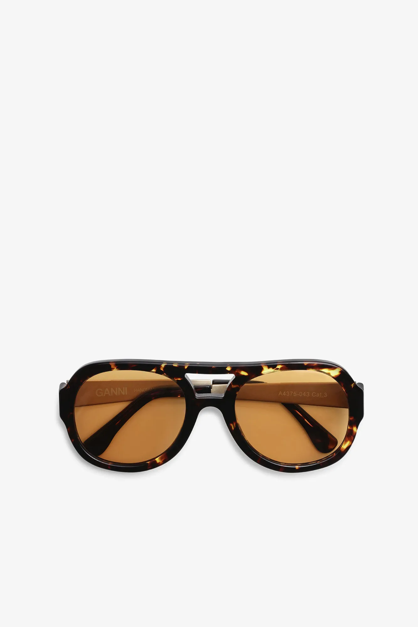 Brown Chunky Aviator Sunglasses