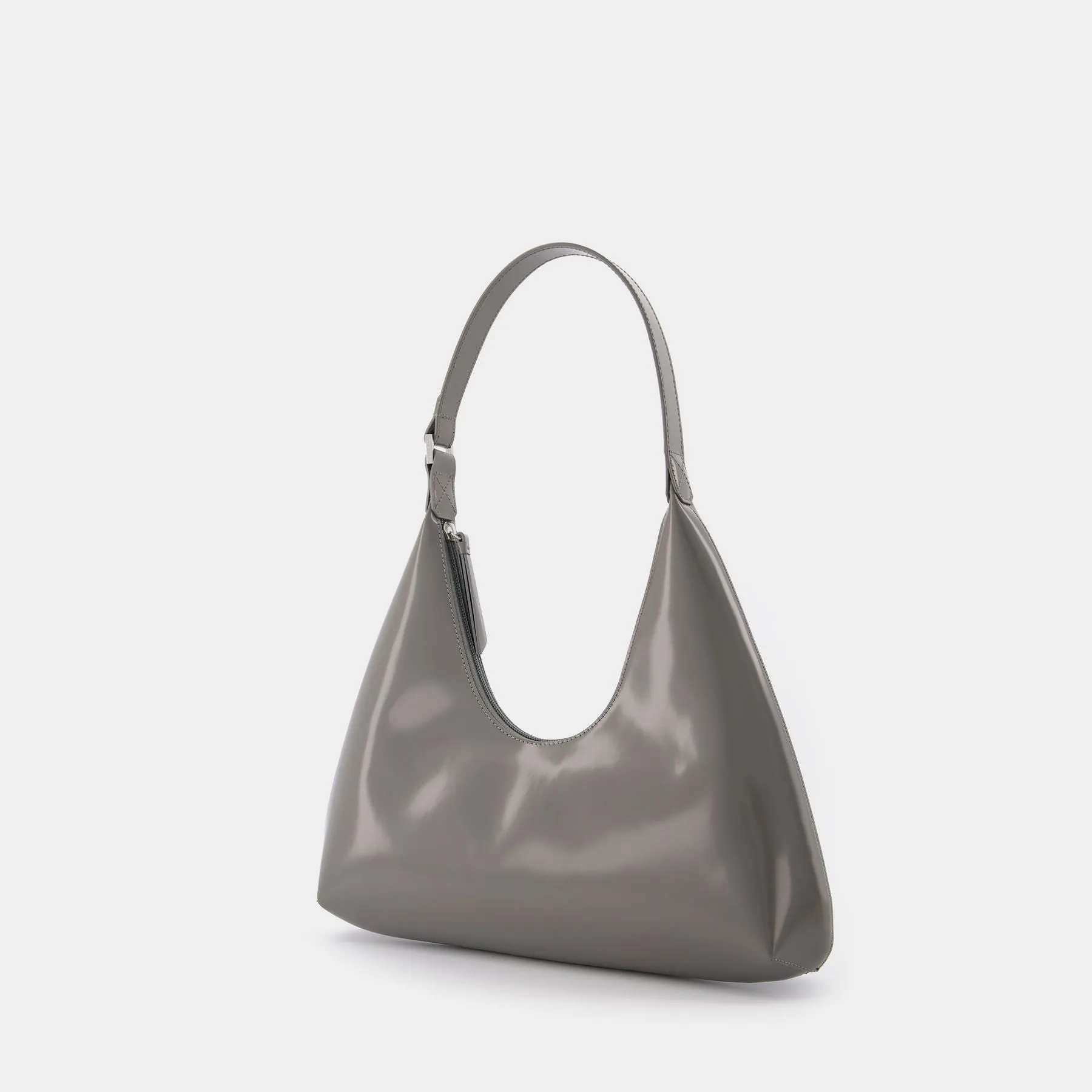 By Far  Amber Bag in Grey Leather