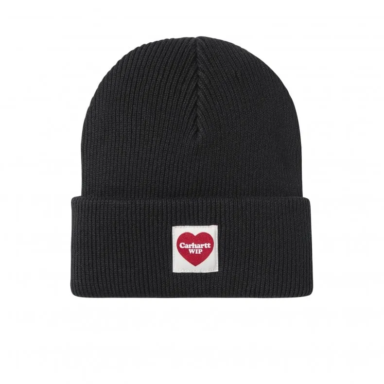 Carhartt WIP Heart Beanie (Black)