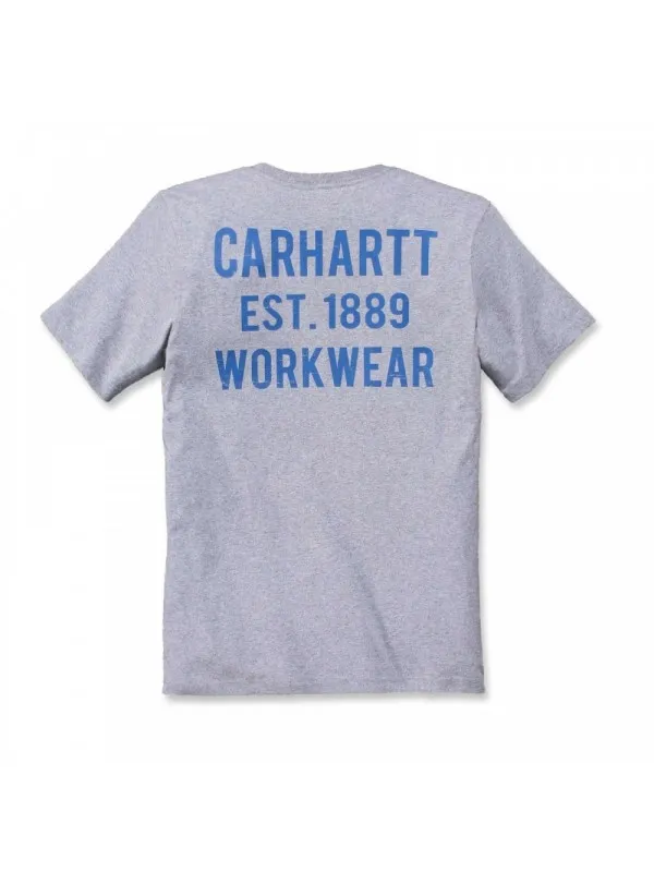 Carhartt Workwear Pocket Graphic T-Shirt : Heather Grey