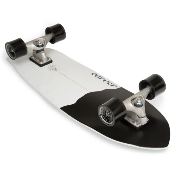 Carver 32.5 Inch Black Tip Complete Skateboard with C7 Trucks