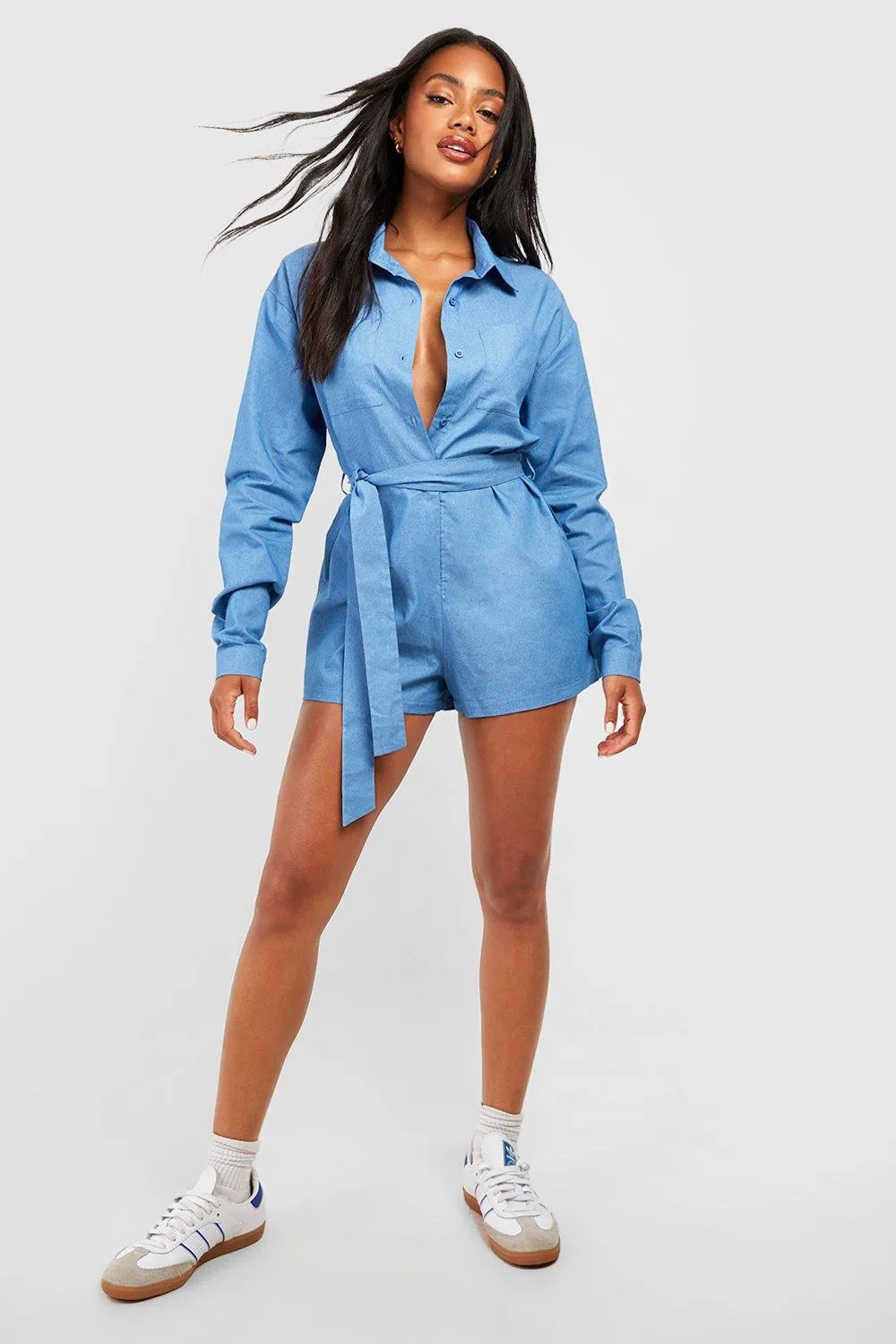 Chambray Romper