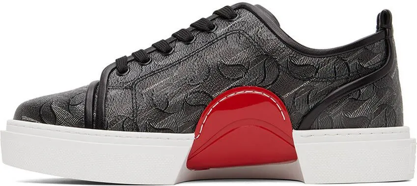 Christian Louboutin Black Adolon Junior Sneakers