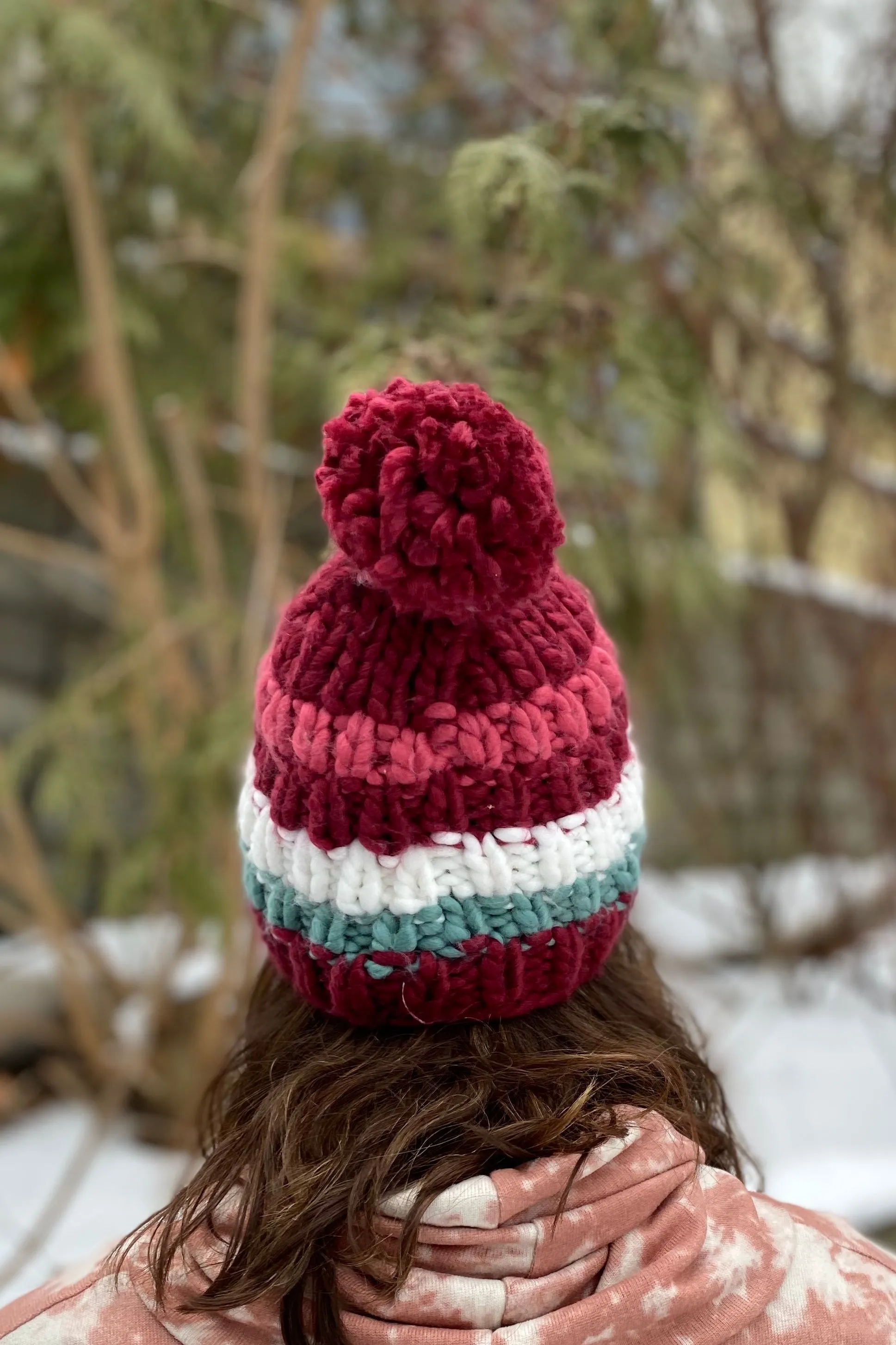 Chunky Knit Pom Beanie