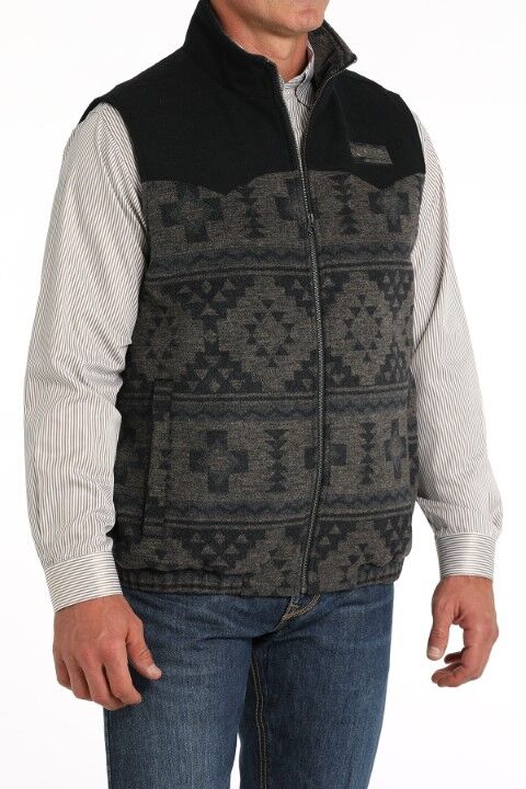 Cinch Men's Concealed Carry Western Vest in Navy