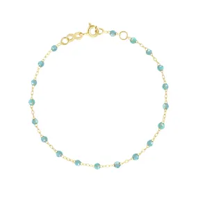 Classic Gigi Aqua bracelet, Yellow Gold, 6.7