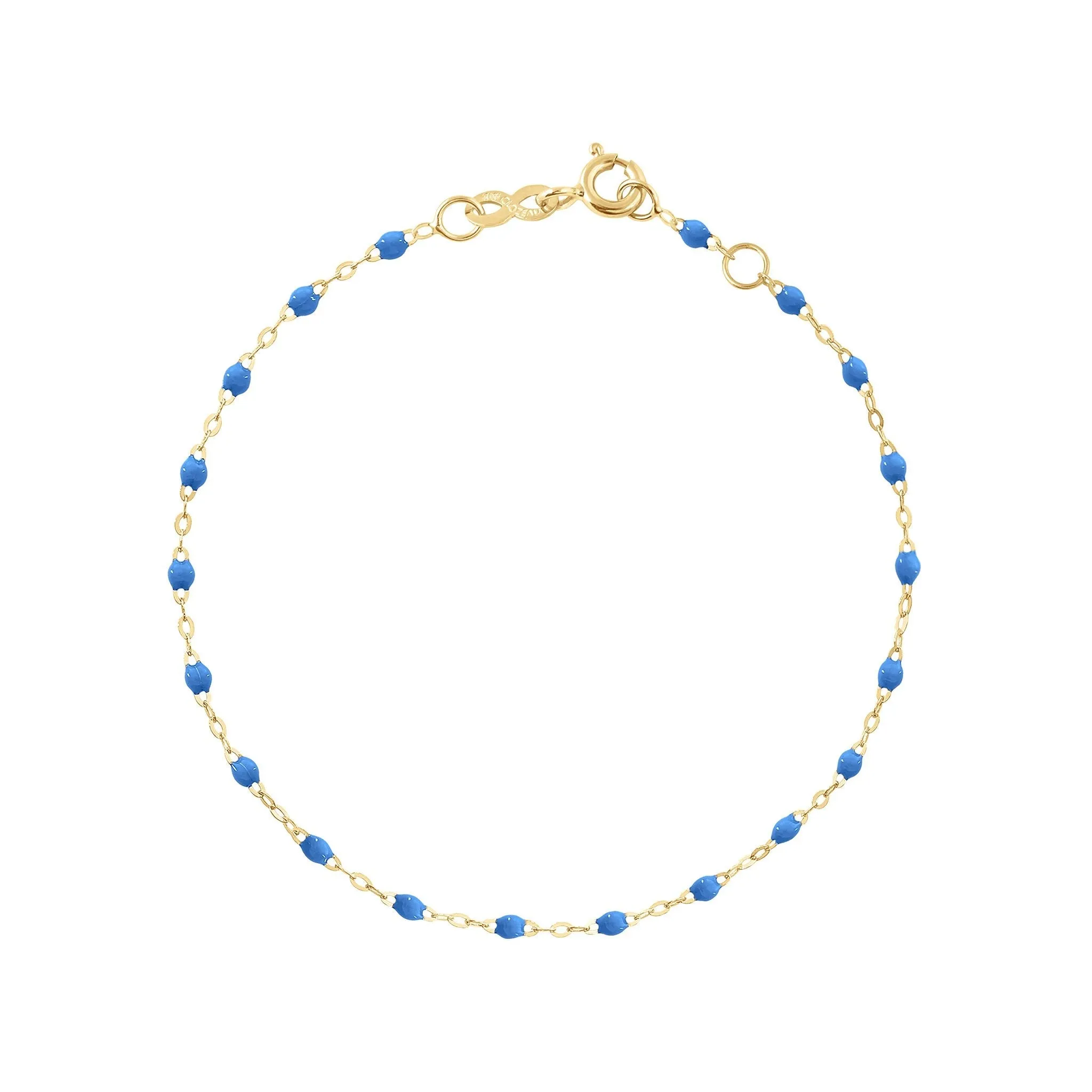 Classic Gigi Blue bracelet, Yellow Gold, 7.5