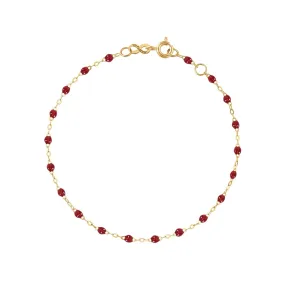 Classic Gigi Cherry bracelet, Yellow Gold, 7.5