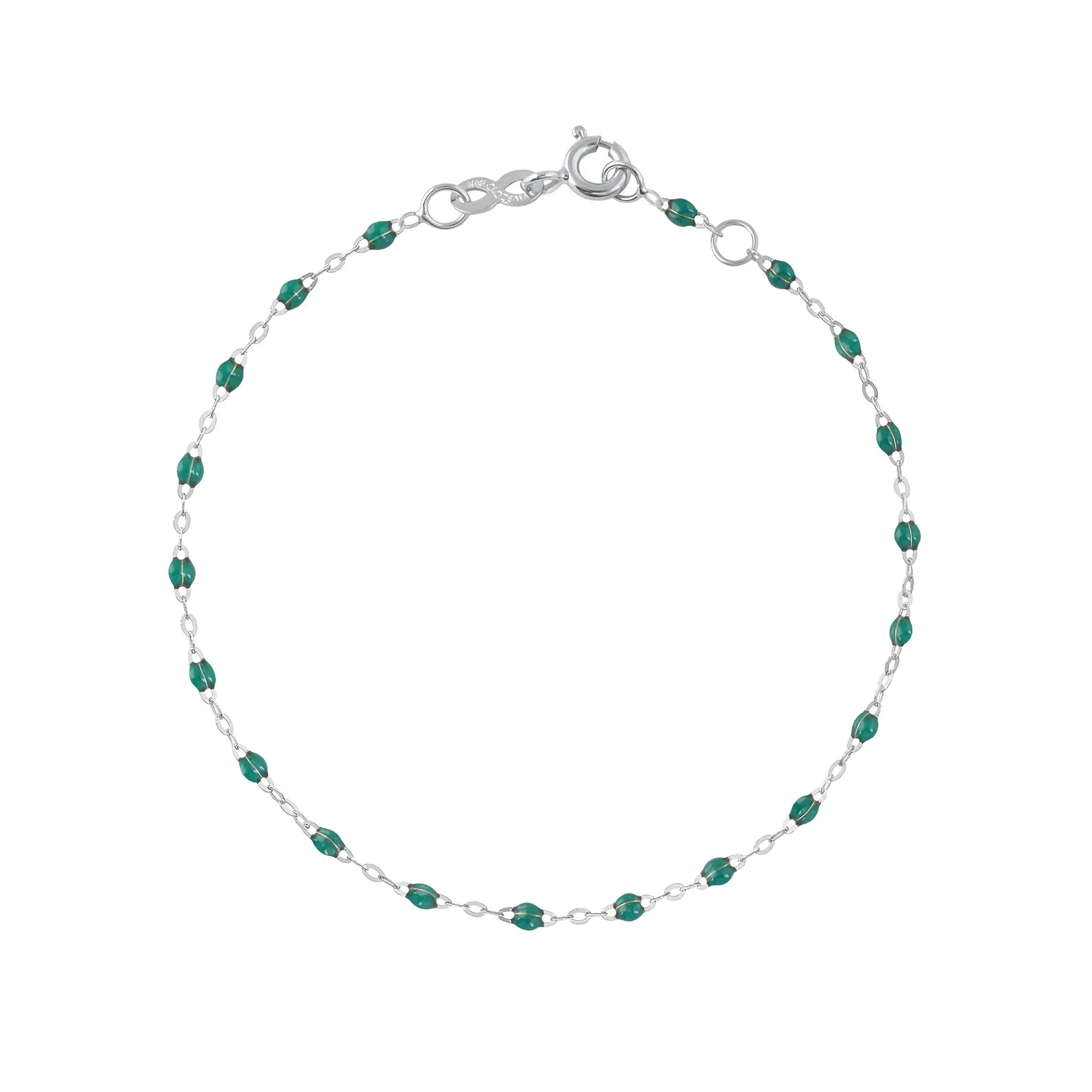 Classic Gigi Emerald bracelet, White Gold, 7.5