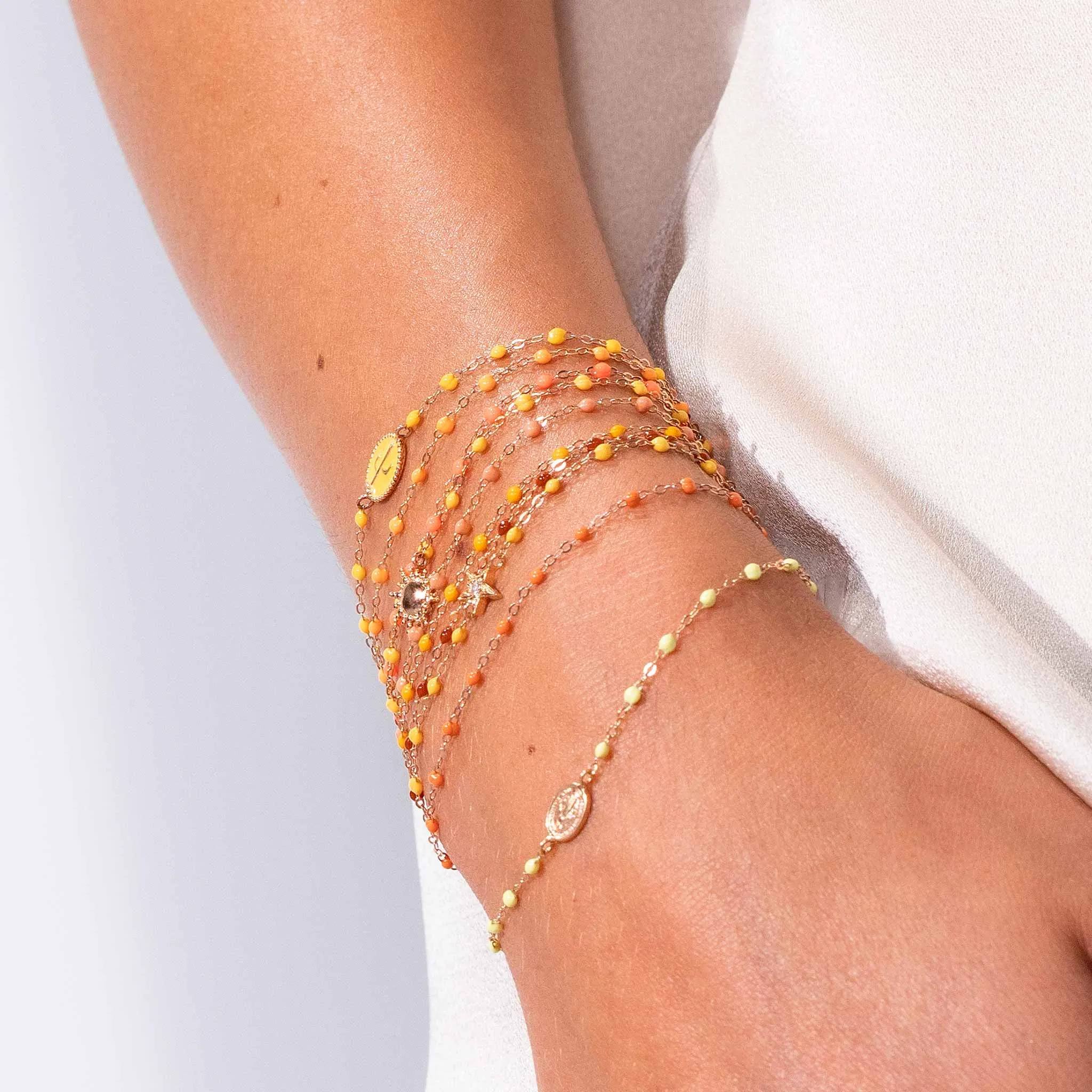 Classic Gigi Nude bracelet, Yellow Gold, 6.7