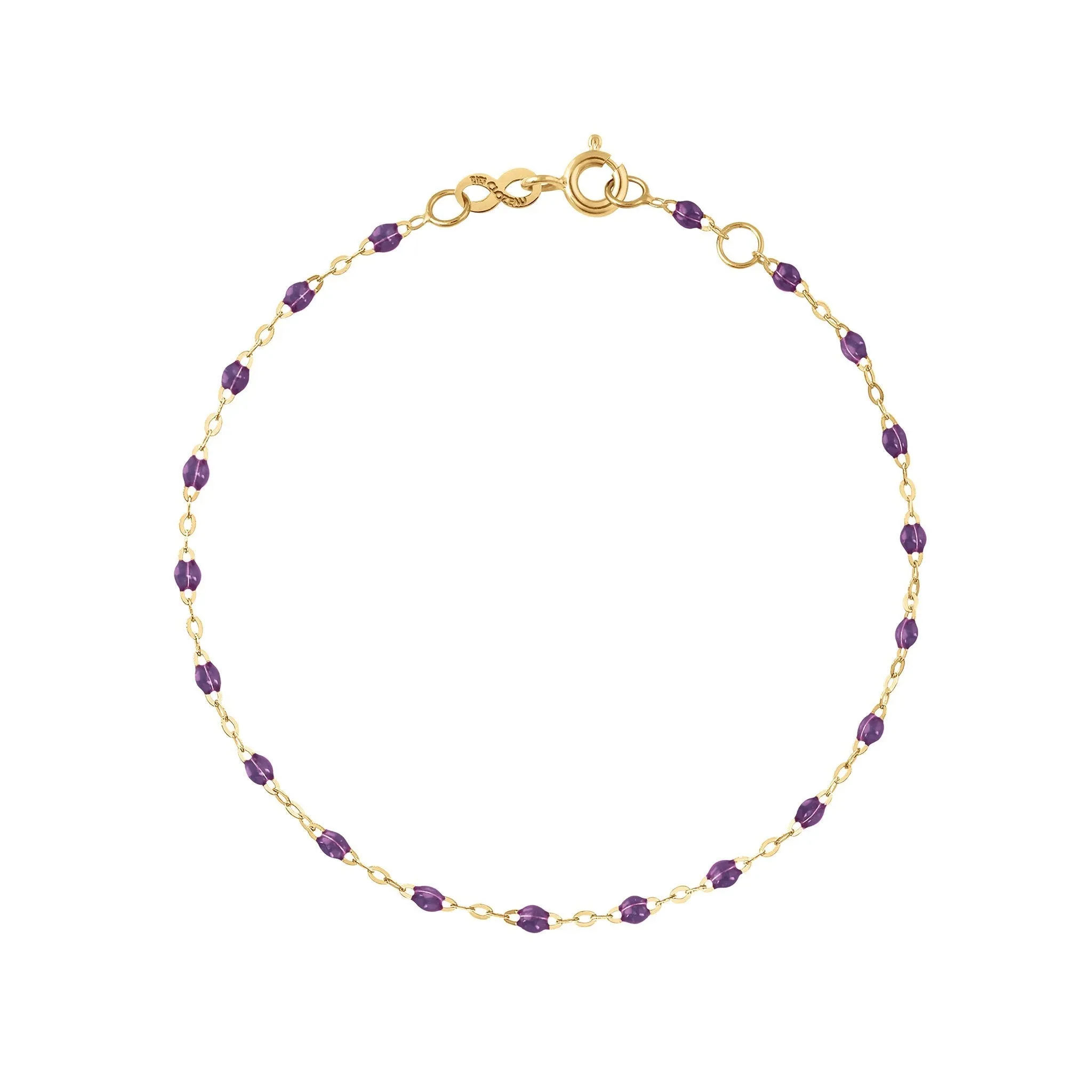 Classic Gigi Violet bracelet, Yellow Gold, 5.9