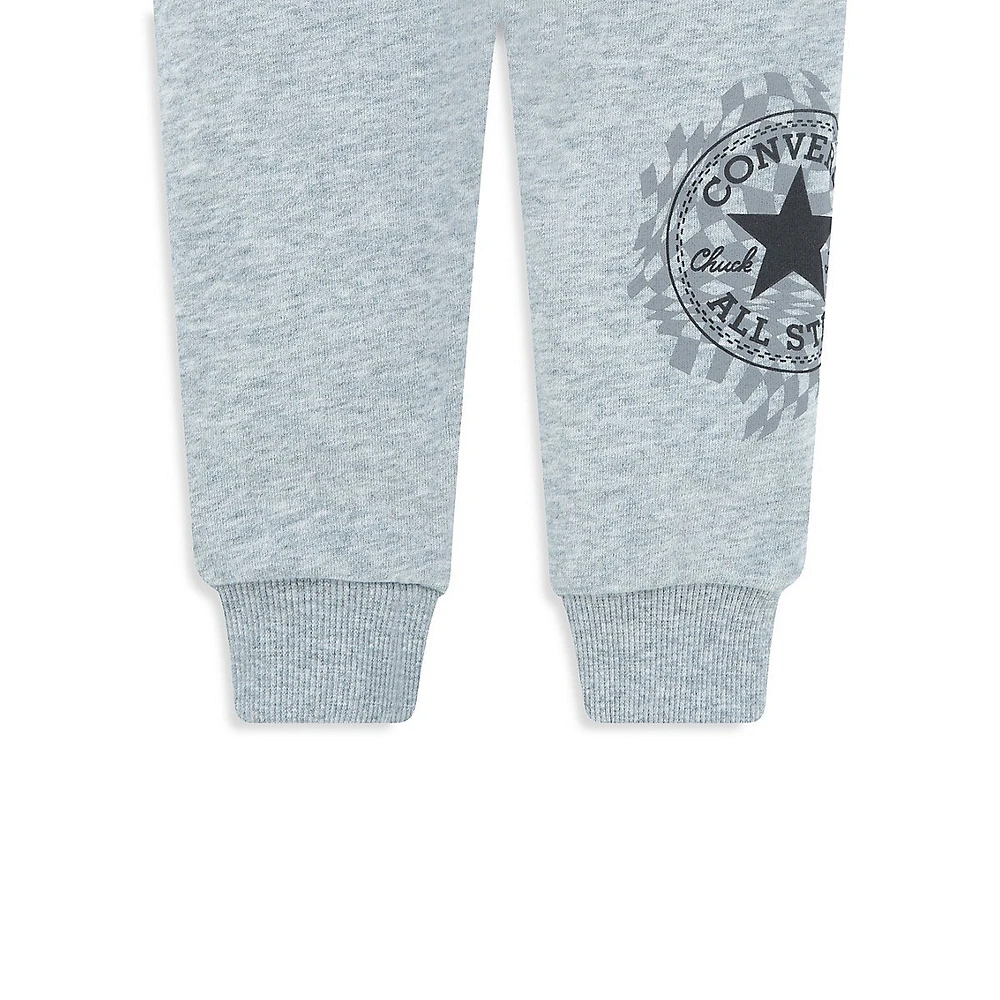 Converse Little Boy's 2-Piece Chuck Patch Joggers Set