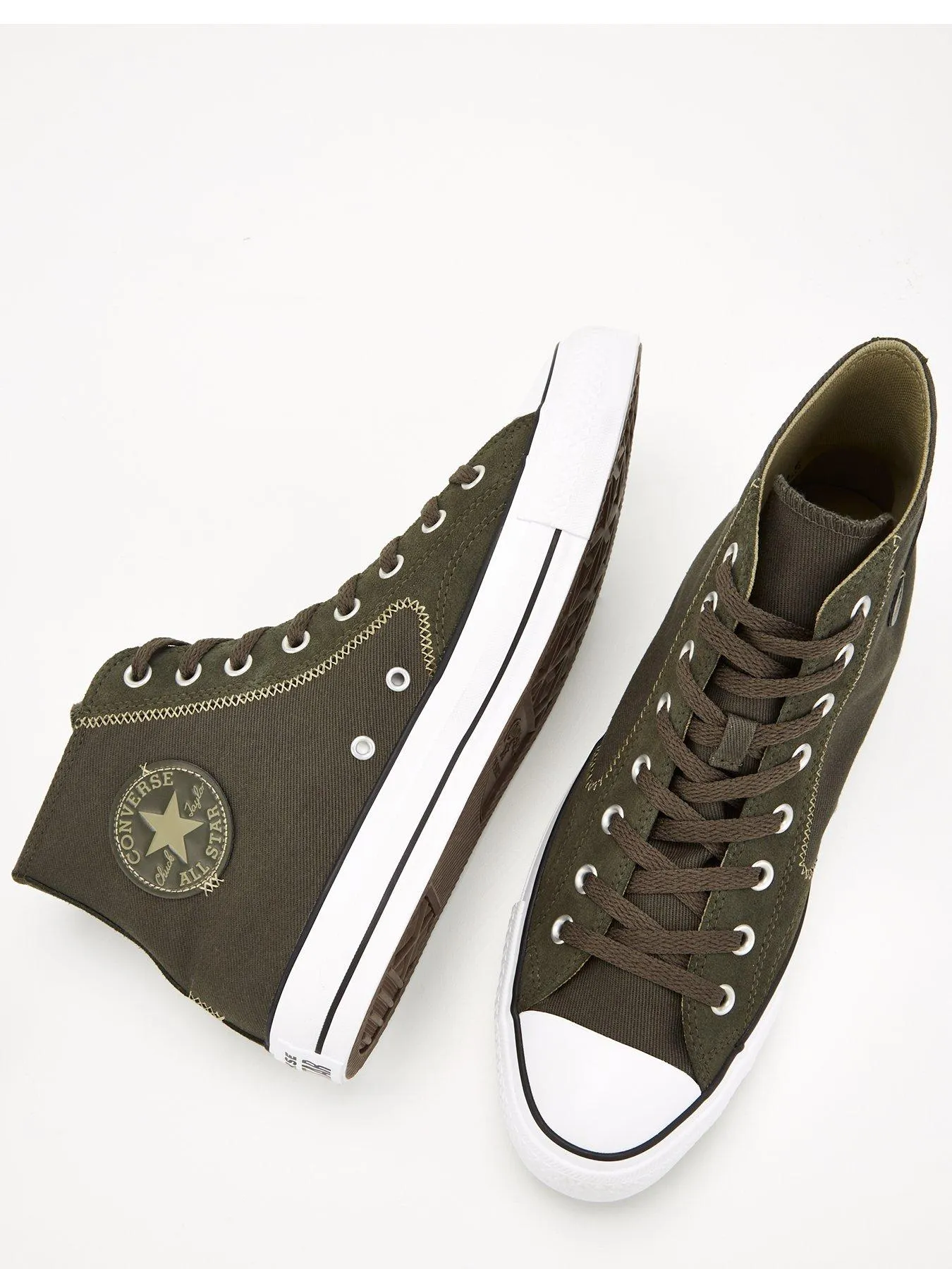 Converse Mens Hi Top Trainers - Dark Green