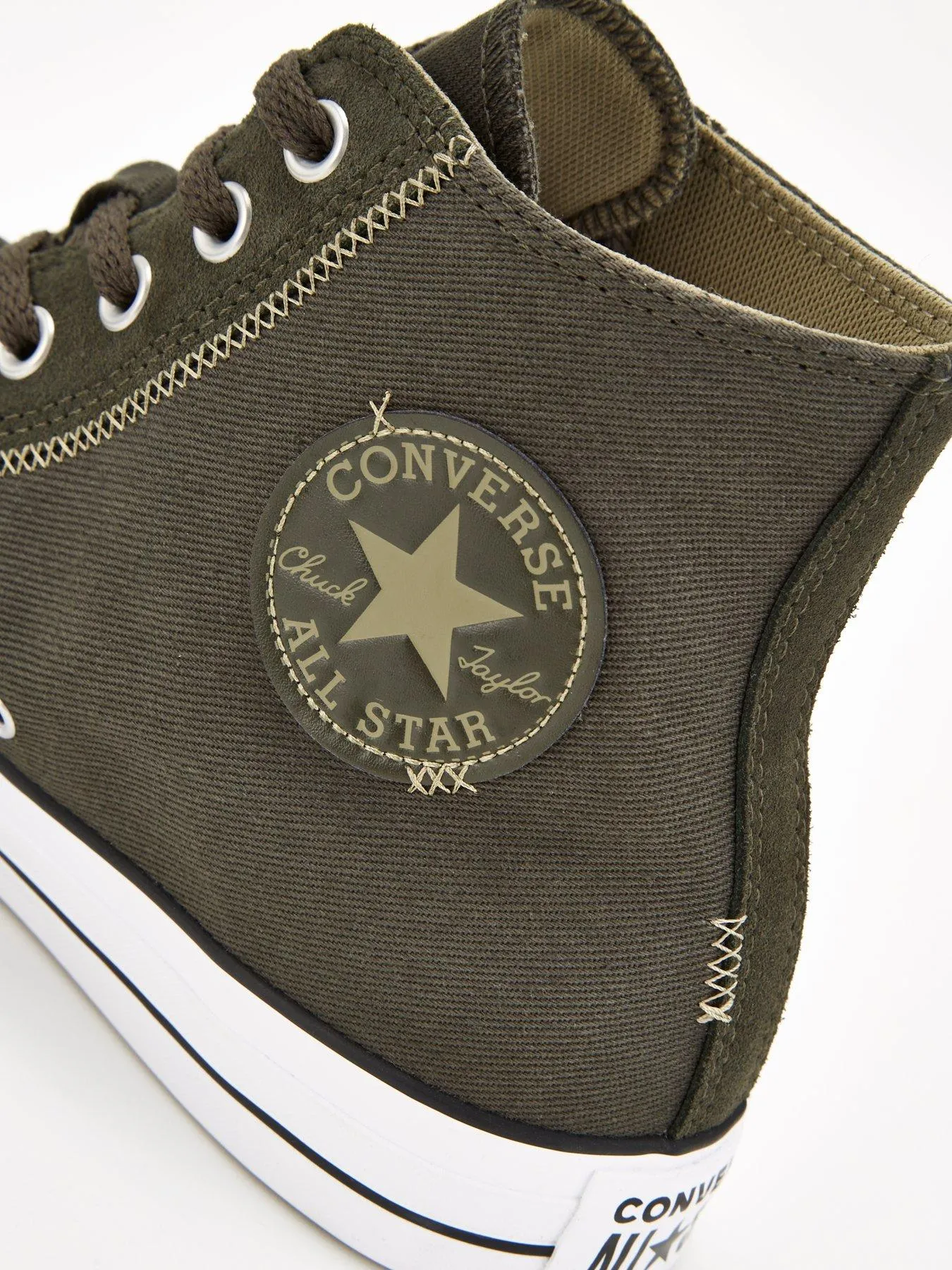 Converse Mens Hi Top Trainers - Dark Green