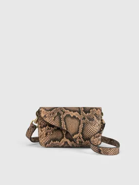 Corsina Nocciola Printed Snake Shoulder bag