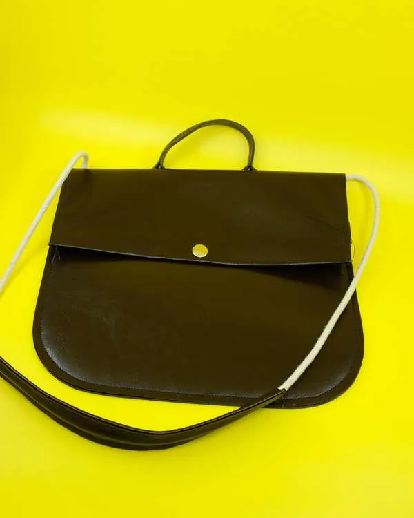 Cow Leather Small Bag - Brown