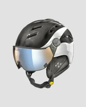 CP premium carbon ski helmets Camurai Carbon 12126-carbonshinywhiteshiny