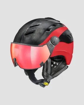 CP premium ski helmets Camurai Carbon 11728-carbonshinyredshiny