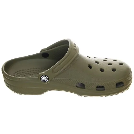 CROCS Mens Classic Sabot Army Green Sandals