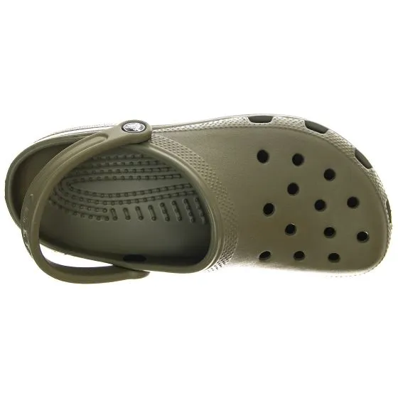 CROCS Mens Classic Sabot Army Green Sandals