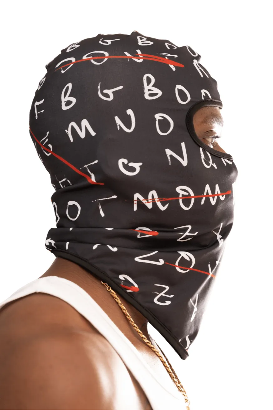 Crossword Ski-Mask(Black)