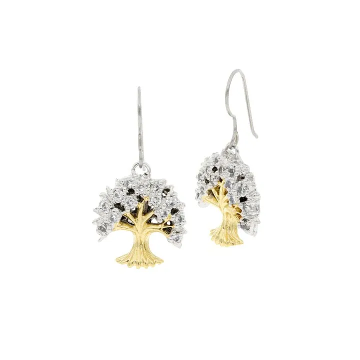 Cubic Zirconia Tree of Life Earrings by John Medeiros