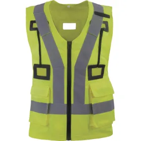 Delta Plus HARVESGI Hi-Vis Yellow Fall Protection Vest