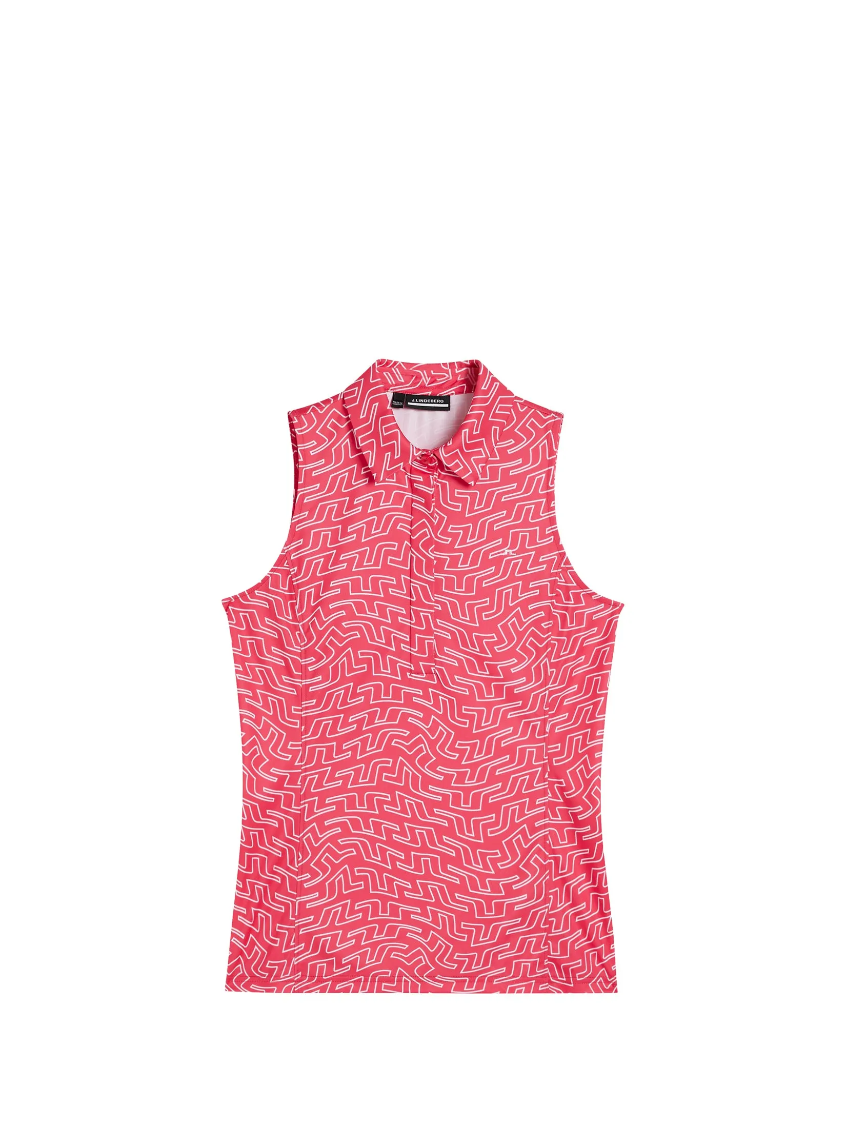 Dena Print Sleeveless Top / Azalea outline bridge swirl