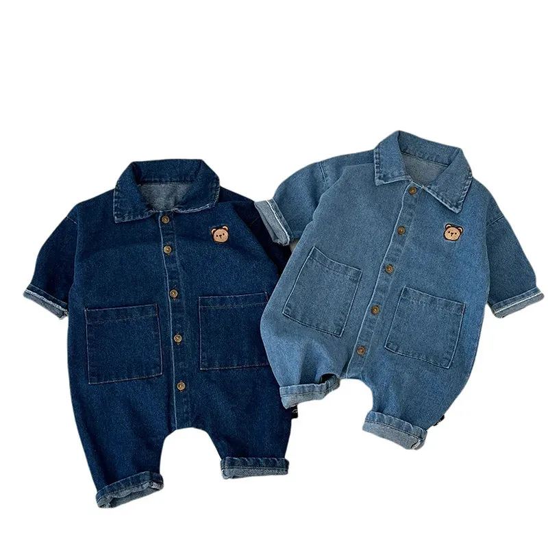 Denim Teddy Romper | 2 Colours