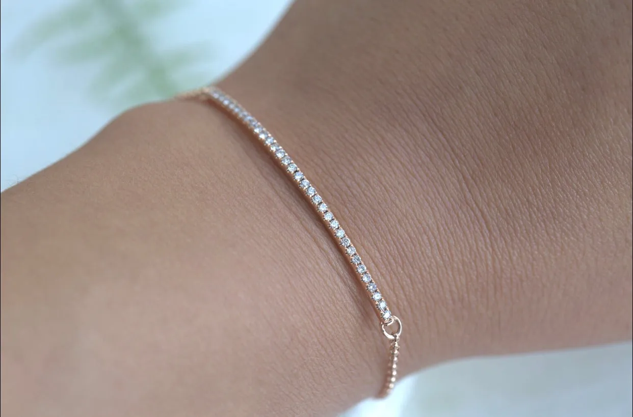 Diamond Bar Bracelet