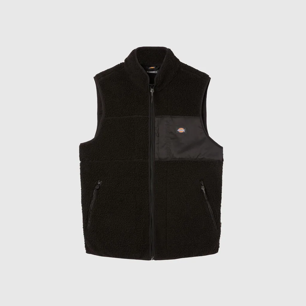 Dickies Red Chute Vest - Black