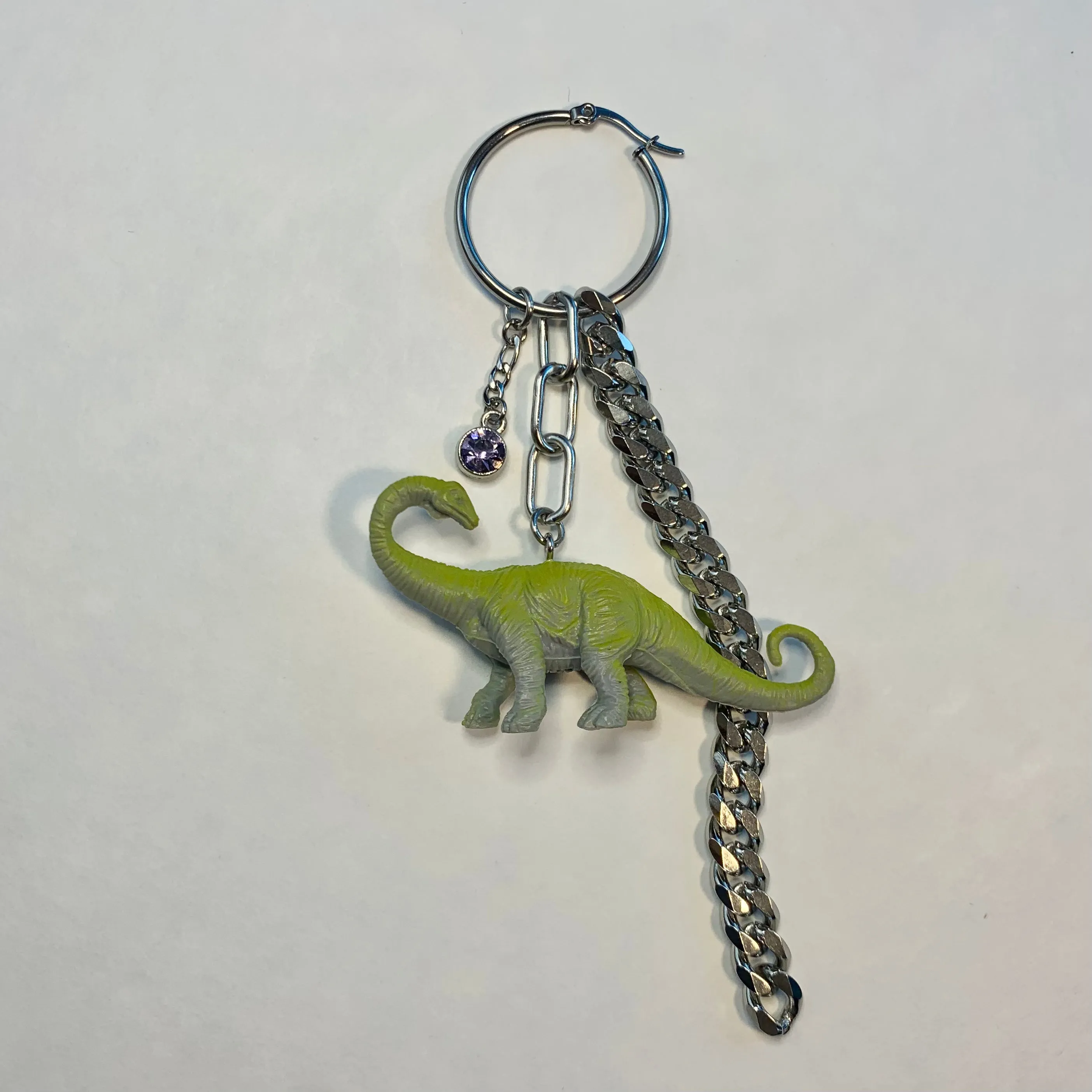 Dinosaur toy single earrings- assorted