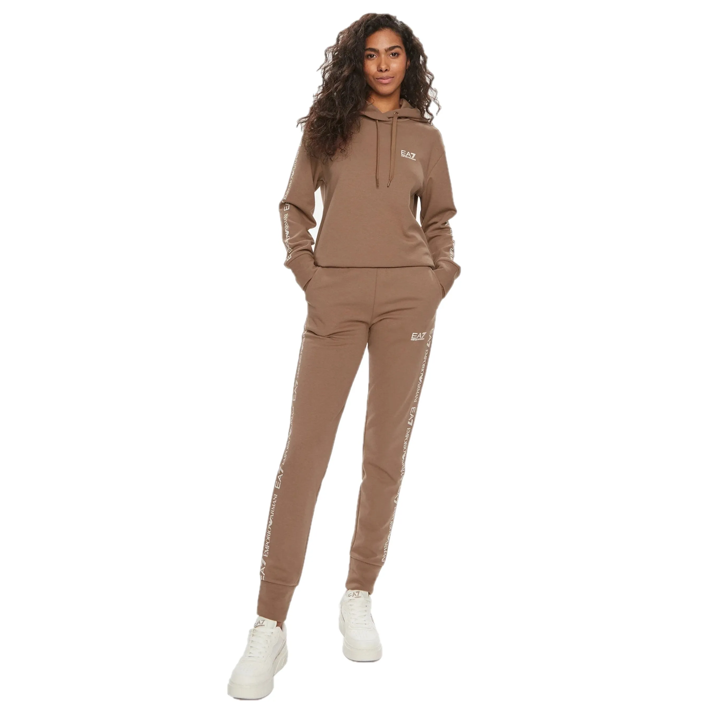 EA7 Womens Stretch-cotton tracksuit