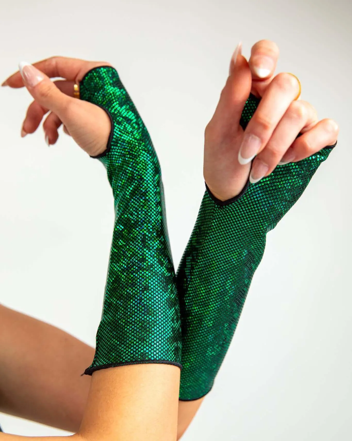 Emerald Holo Gloves