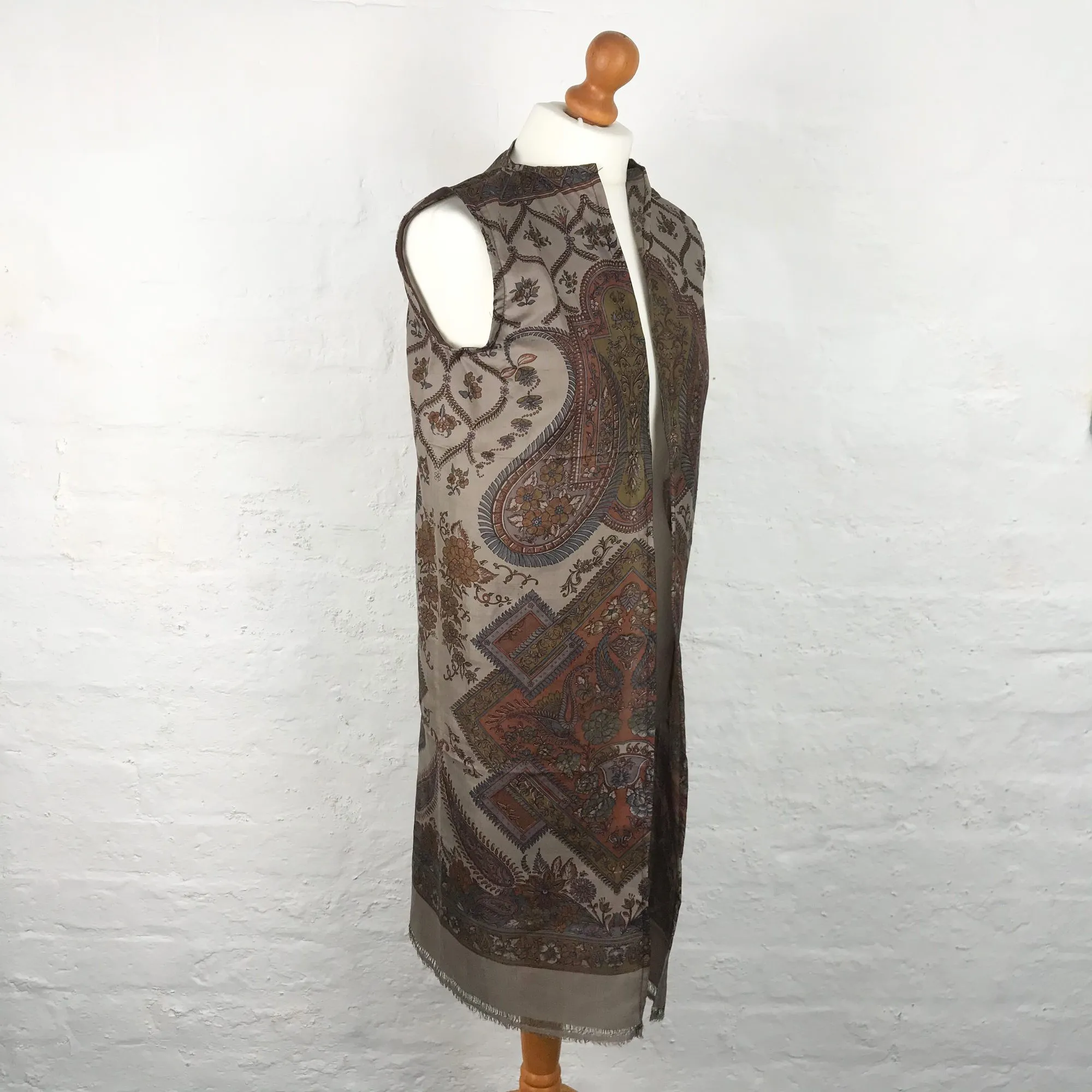 Emily McNair Brown Silk Tunic Top