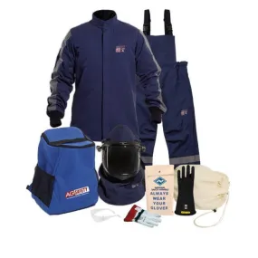 Enespro ArcGuard Performance 40 cal Jacket & Bib Kit w/ Lift Front Hood & Voltage Gloves ARC40KIT-SM12