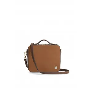 Fairfax & Favor Buckingham Cross Body Bag in Tan Suede