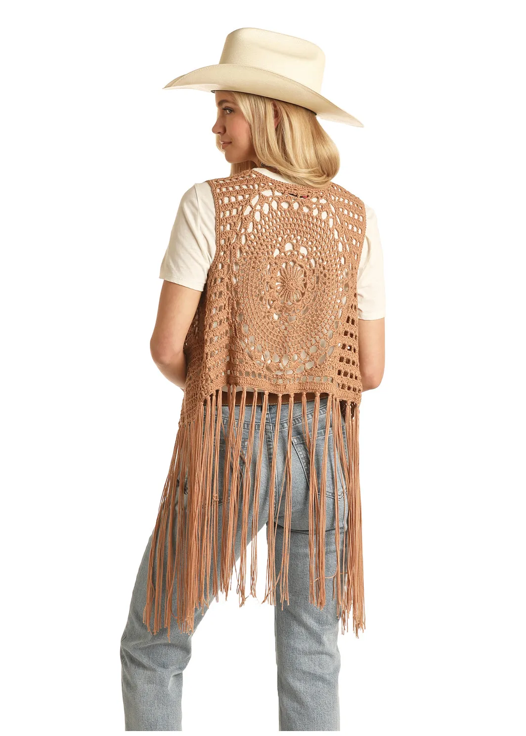 Final Sale  Carmel Craze Crochet Vest